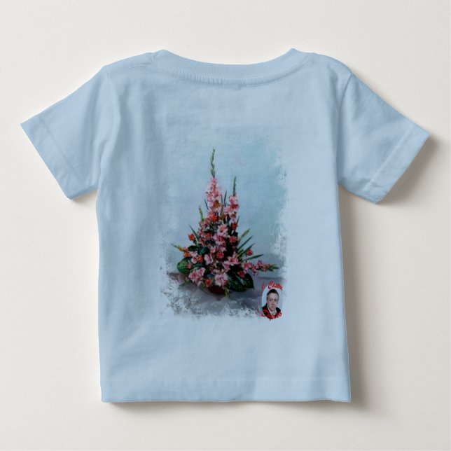 Bodegón der Blumen/Still life of flowers Baby T-shirt (Rückseite)