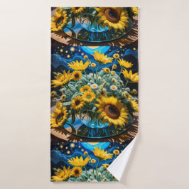 Bodegón Flores y Noche 1 - 001 Badehandtuch