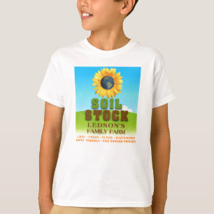 Boden-Vorrat - Ledsons Bauernhof-Kindes des T-Shirt