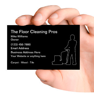 Bodenreinigung Business Card Design Visitenkarte