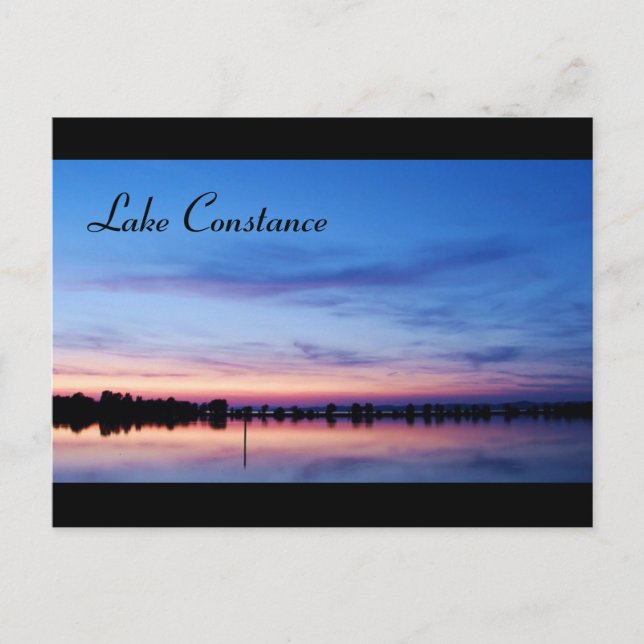 Bodensee bei Sunset - Postkarte (Vorderseite)