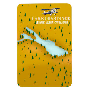 Bodensee Deutschland, Österreich und Schweiz Magnet