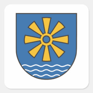Bodenseekreis Wappen Quadratischer Aufkleber