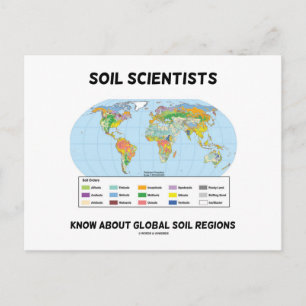 Bodenwissenschaftler kennen die globalen Bodenregi Postkarte