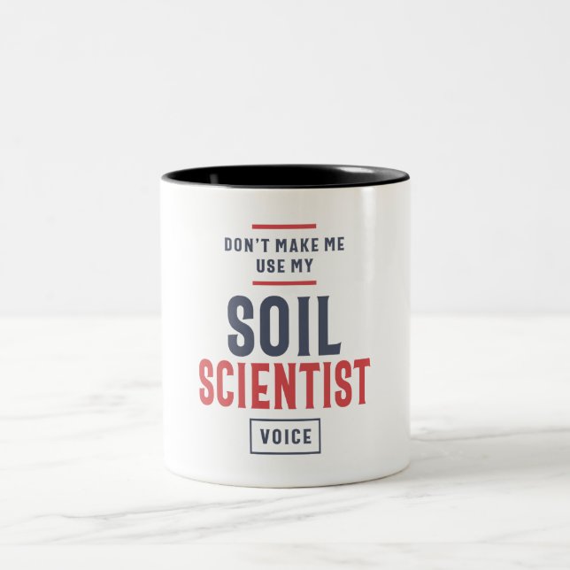 Bodenwissenschaftler Zweifarbige Tasse (Mittel)