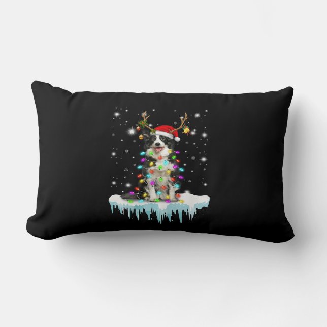 Boder Colline Rentier Weihnachtsgeschenk Lendenkissen (Vorderseite)