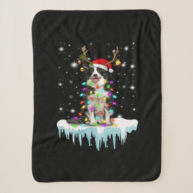 Boder Colline Rentier Weihnachtsgeschenk Sherpadecke (Vorderseite)