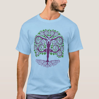 Bodhi Baum-gefärbte Krawatte T-Shirt