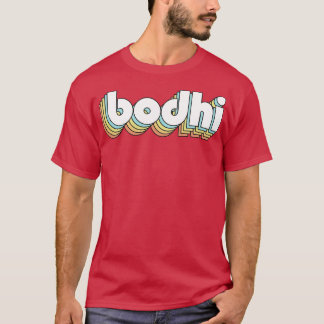 Bodhi Retro Rainbow Typografie Faded Style T-Shirt