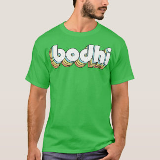Bodhi Retro Rainbow Typografie Faded Style T-Shirt