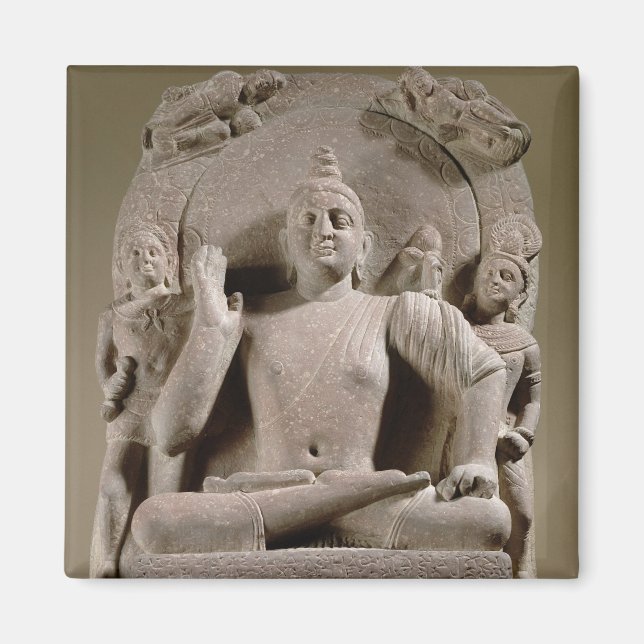 Bodhisattva, Mathura (roter Sandstein) Magnet (Vorne)