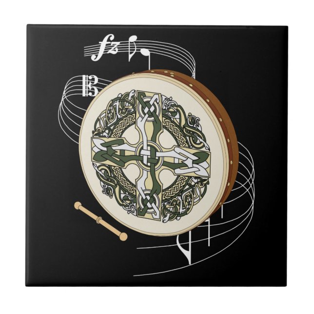 Bodhrán Fliese (Vorderseite)