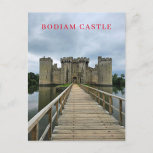 Bodiam Castle view Postkarte