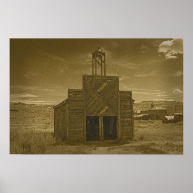 Bodie Firehouse Sepia Poster (Vorne)
