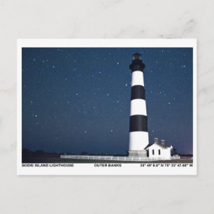 Bodie Island Leuchtturm. Postkarte