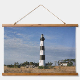Bodie Island Lighthouse Wandteppich Mit Holzrahmen