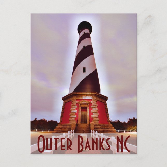 Bodie Island NC Postkarte (Vorderseite)