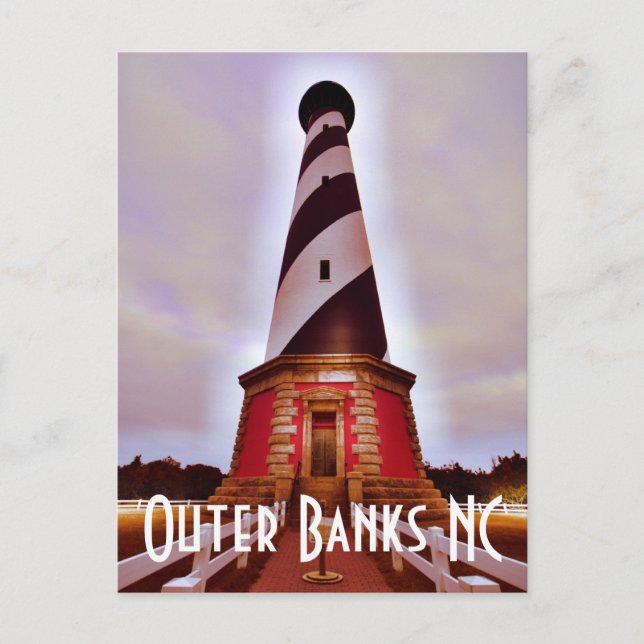 Bodie Island NC Postkarte (Vorderseite)