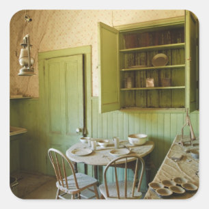 Bodie Staat Historic Park, California, USA Quadratischer Aufkleber