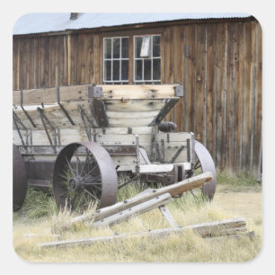 Bodie-Staats-historischer Park, CA Quadratischer Aufkleber