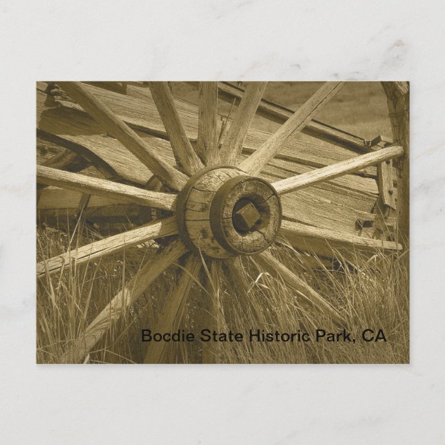 Bodie Wagon Wheel 2 Postkarte (Vorderseite)