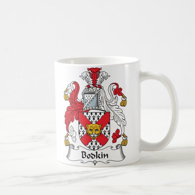 Bodkin-Familienwappen Kaffeetasse (Rechts)
