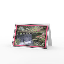 Bodnant Gardens Wasserfall Karte