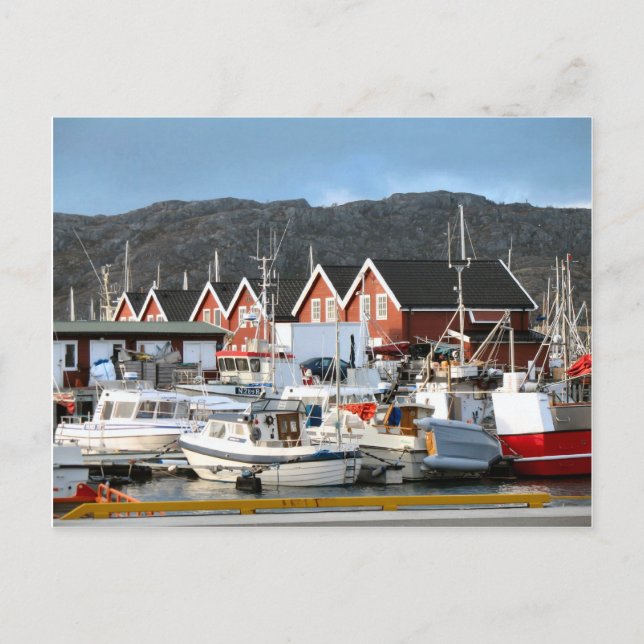 Bodo, Hafen Postkarte (Vorderseite)