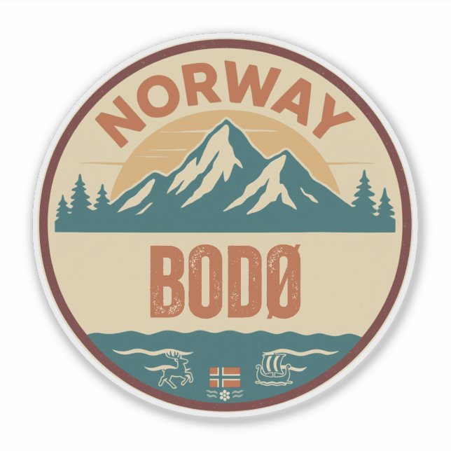 Bodø, Norge Norwegen Aufkleber (Vorderseite)