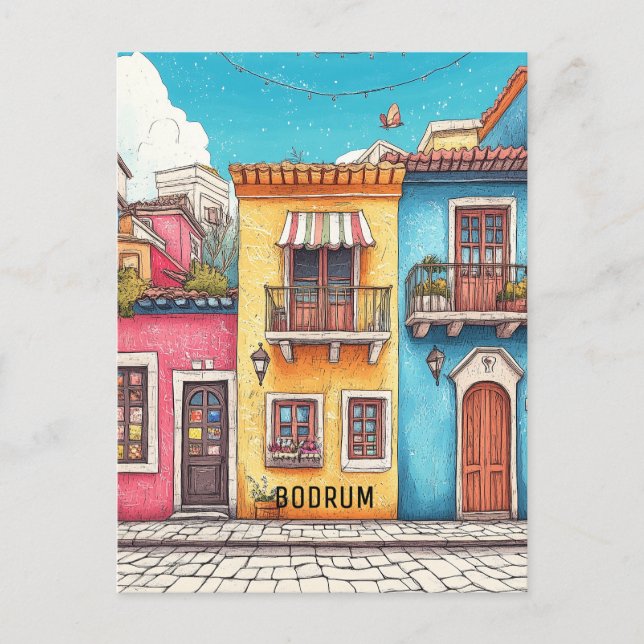 Bodrum Turkiye Postkarte (Vorderseite)