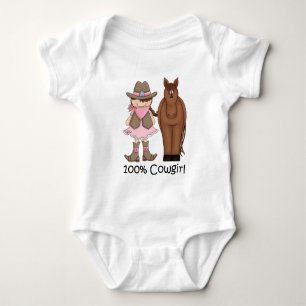 Body 100% Cowgirl ~ Belle Brunette et Cheval Brown