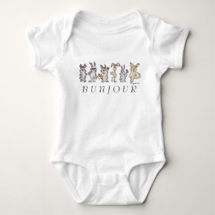 Body 12 lapins en caricature Bunjour mignon bébé