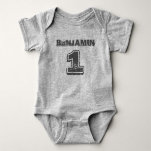 Body 1er anniversaire Boy Sport