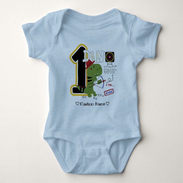 Body 1er anniversaire GREN DINO Premier anniversaire (Devant)