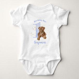 Body 1er anniversaire Teddy Bear Bodysuit bébé
