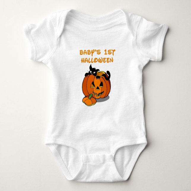 Body 1er T-shirt d'Halloween pour bébé (Devant)