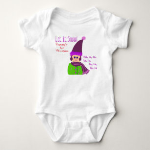 Body 1ère fille de Noël au chapeau violet Laissez la ne