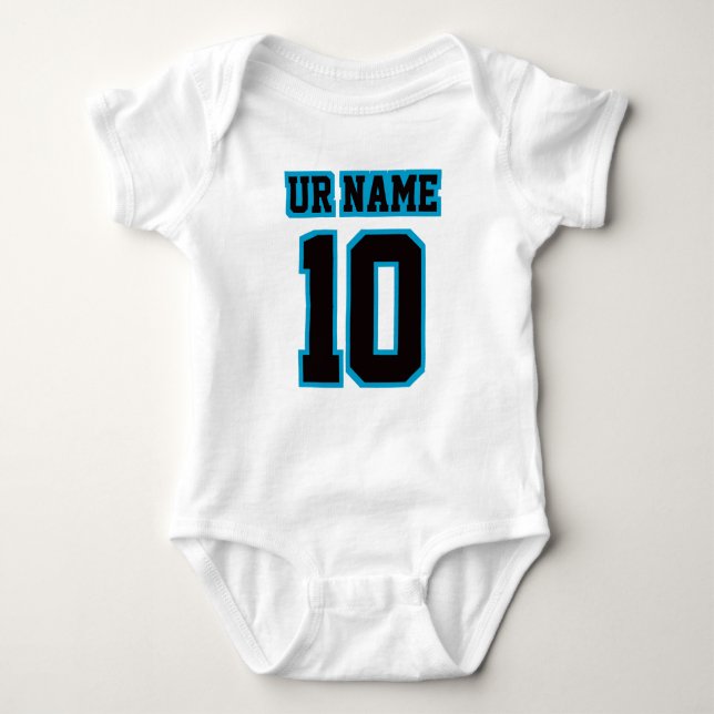 Body 2 Côté BLANC BLEU BLEU Bodysuit Football Jersey (Devant)