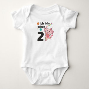 Body 2e Anniversaire Axolotl Deux Ans Cute Animaux