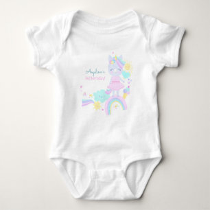 Body 3e anniversaire Baby Bodysuit avec une licorne drô