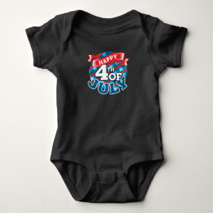 Body 4 juillet - Drapeau américain couleur