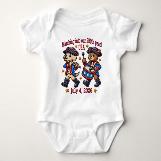 Body 4 juillet USA 250e anniversaire Semiquincentenaire (Devant)