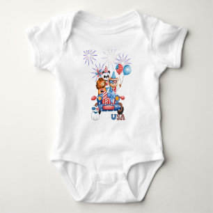 Body 4 juillet Voiture Panda Ours & Lion