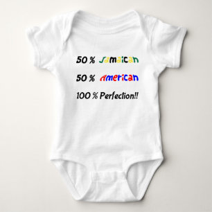Body 50/50 gilet jamaïcain et américain de bébé de