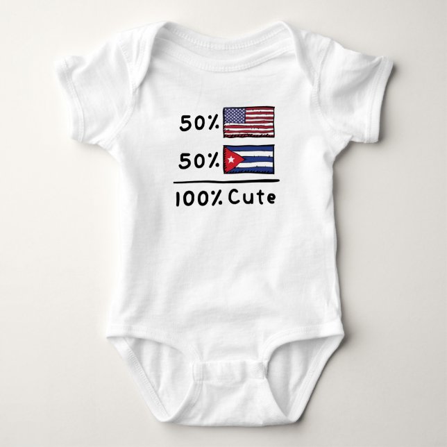 Body 50% Américain 50% Cubain 100% Cute Cuba Etats-Unis (Devant)