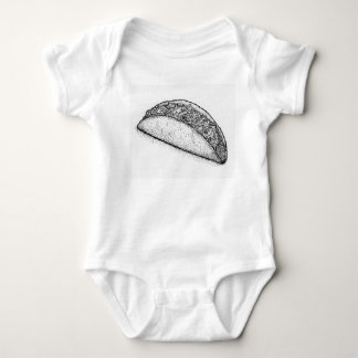 Body À propos de adorable : Taco monochrome dessiné à l