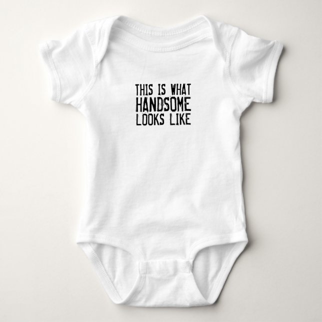 Body À quoi ressemble un beau t-shirt pour bébé amusant (Devant)