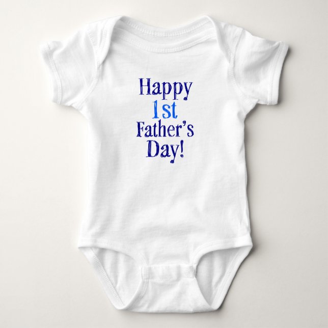 Body Ă?re chemise heureuse de bébé du jour de pères (Devant)