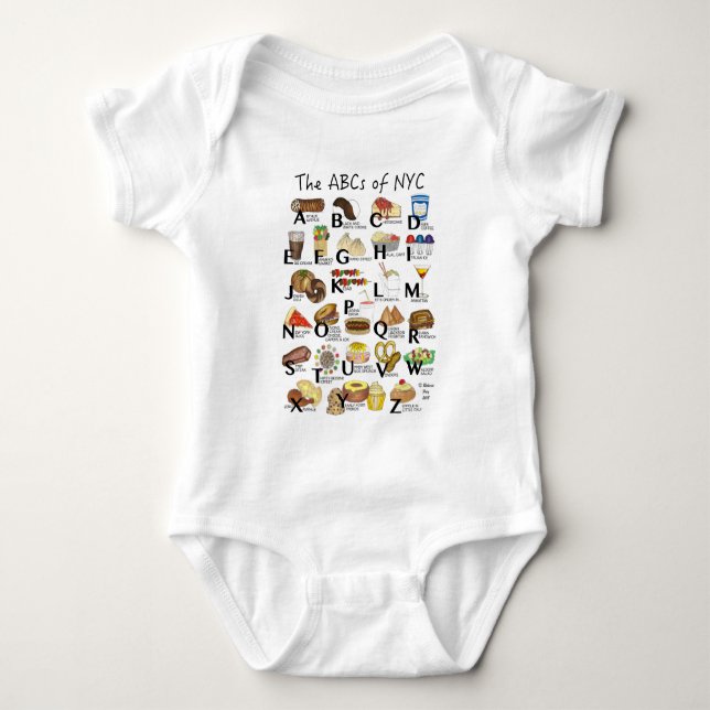 Body ABC de NYC Iconic New York City Foods Alphabet (Devant)