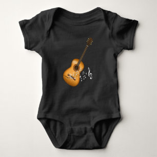 Body Acoustic Guitar Player Musical Notes Musicien d'ar